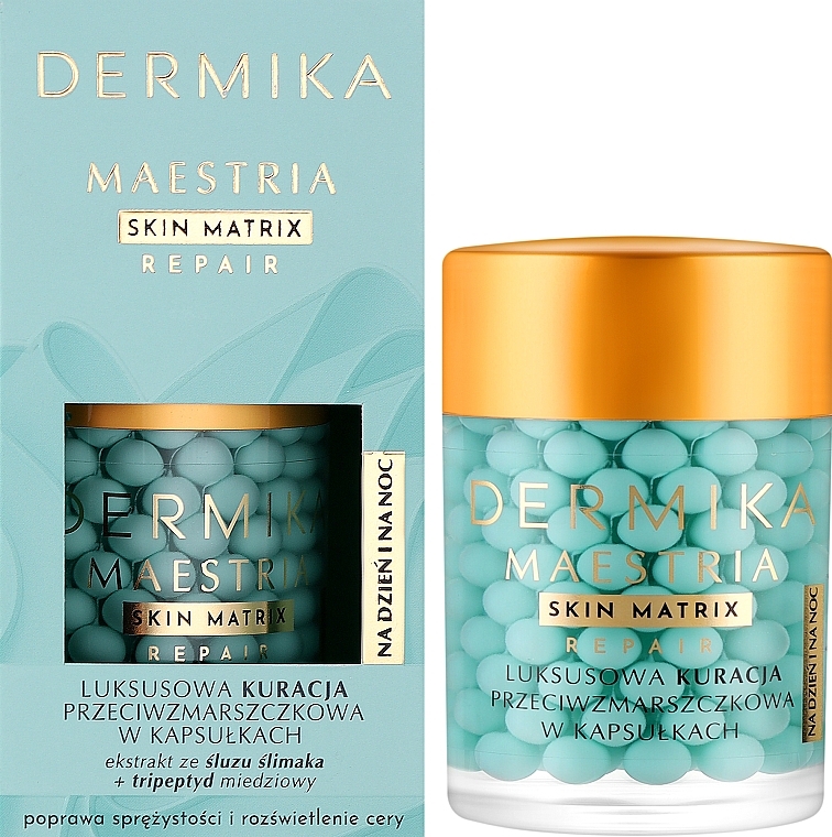 Розкішний засіб проти зморщок у капсулах - Dermika Maestria Skin Matrix — фото N2