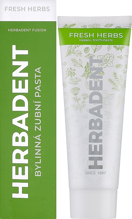Зубная паста "Свежие Травы" - Herbadent Fresh Herbs Herbal Toothpaste — фото N2