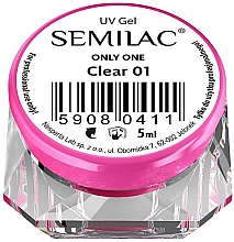 Духи, Парфюмерия, косметика Гель для ногтей - Semilac Only One UV Gel (мини)