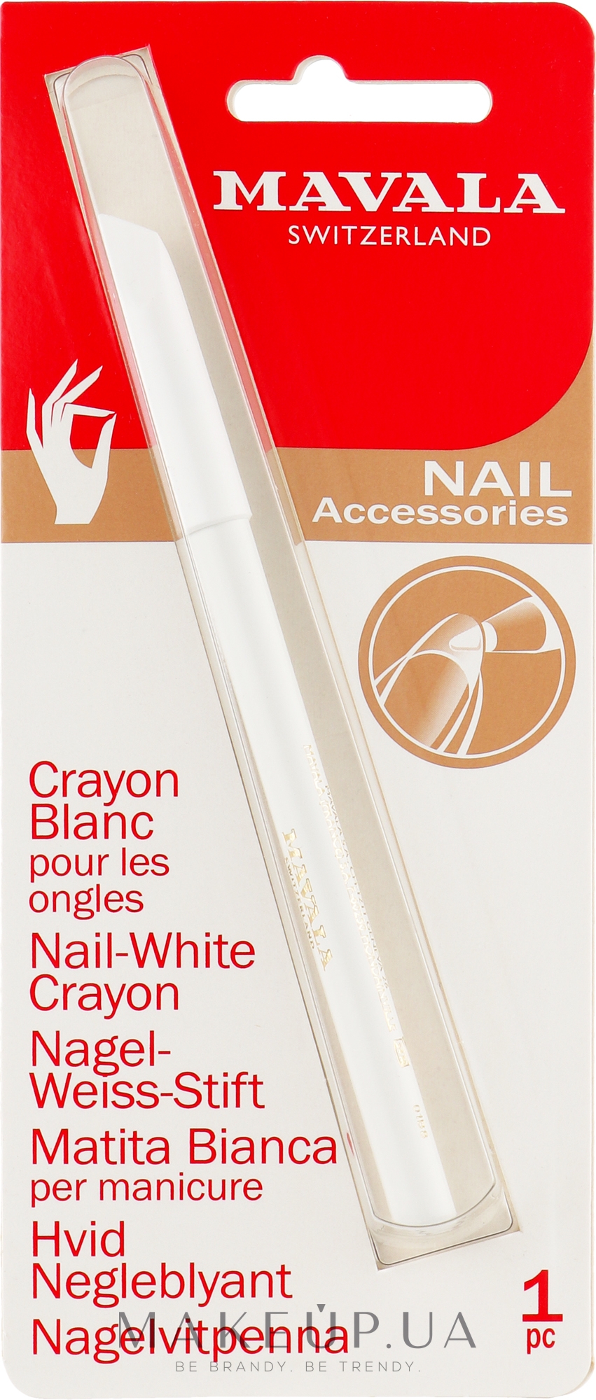 Білий олівець для нігтів - Mavala Nail-White Crayon — фото 1.5ml