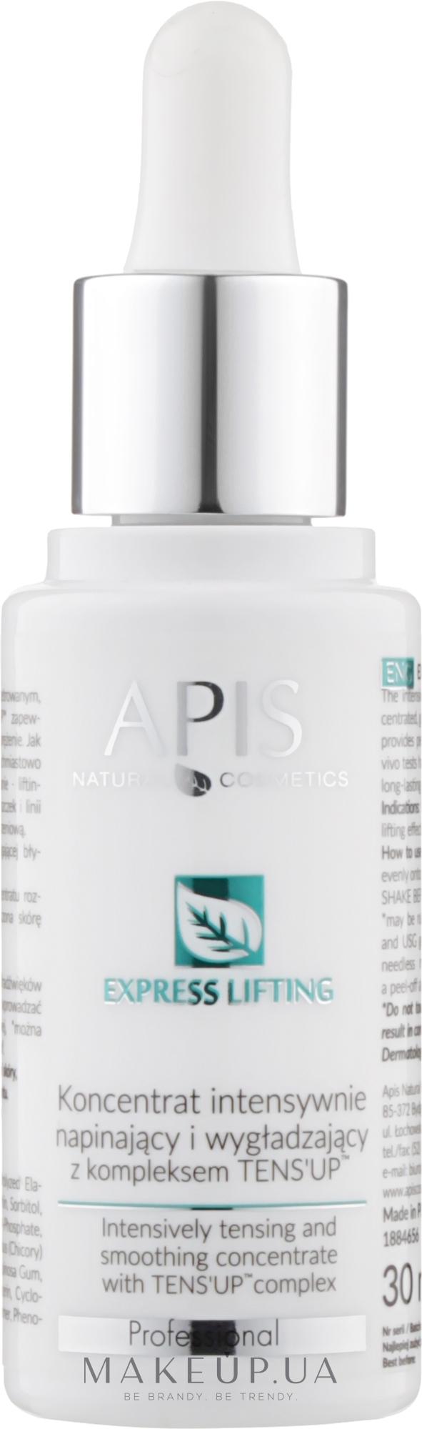 Концентрат для обличчя - APIS Professional Express Lifting Intensive Firming And Smoothing Concentrate — фото 30ml