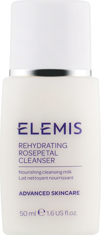 Очищувальне молочко для обличчя - Elemis Rehydrating Rosepetal Cleanser — фото N1