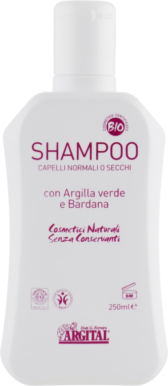 Шампунь для нормальных волос - Argital Shampoo For Normal Hair