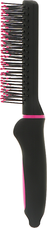 Міні-щітка для волосся прямокутної форми 18 см, рожева - Titania Softtouch — фото N3