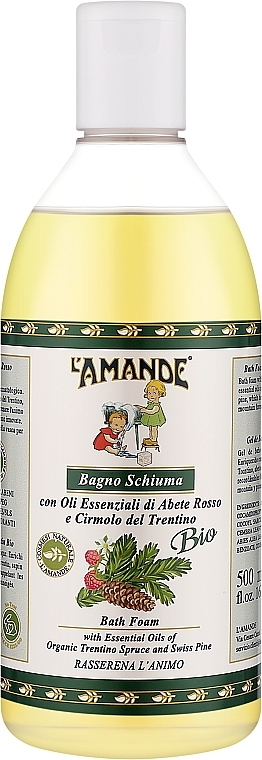 Піна для ванни "Ялина і трентинська сосна" - L'Amande Regionali Abete Rosso E Cirmolo Del Trentino