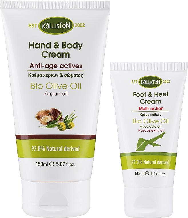 Набор - Kalliston Gift Box (body/cr/150ml + foot/cr/50ml + sponge) — фото N2