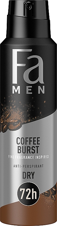 Дезодорант-антиперспірант "Кавовий вибух" - Fa Men Coffee Burst Anti-Perspirant 72H