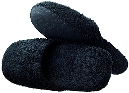 Капці чоловічі, чорні - Hydrea London Luxury Cotton Slippers — фото N2