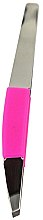 Пинцет скошенный "Neon Chic", 4107, розовый - Donegal Slant Tip Tweezers 	 — фото N1