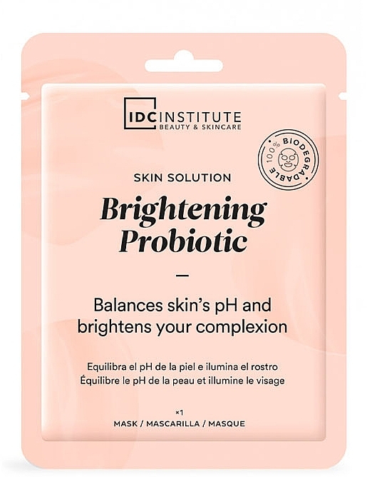 Маска для обличчя - IDC Institute Skin Solution Brightening Probiotic Facial Mask — фото N1