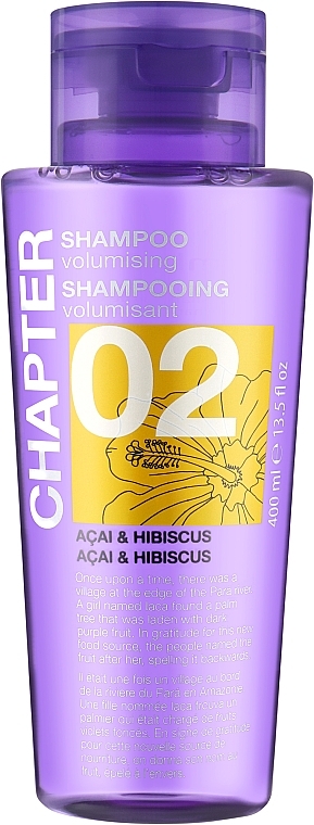 Шампунь для додання об'єму з ароматом асаї і гібіскуса - Mades Cosmetics Chapter Shampoo Volumising Acai & Hibiscus — фото N1