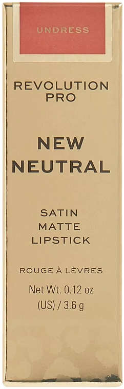 Помада для губ, 3.6 г - Revolution PRO New Neutral Satin Matte Lipstick — фото N1