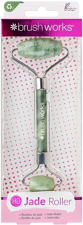 Ролер для обличчя, нефритовий - Brushworks Jade Roller — фото N1