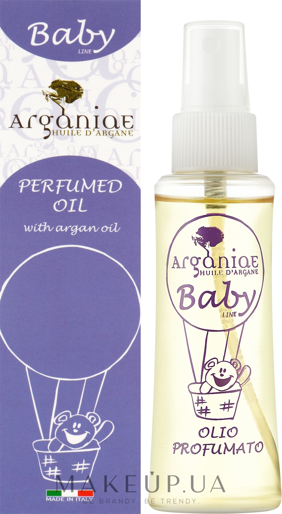 Детское парфюмированное аргановое масло - Arganiae Baby Perfumed Oil — фото 100ml
