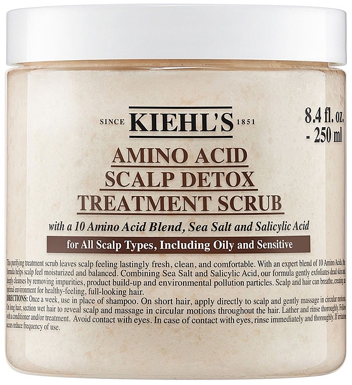 Скраб для шкіри голови з амінокислотами - Kiehl's Amino Acid Scalp Detox Treatment Scrub — фото N1