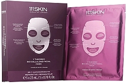 Заспокійлива та заживлювальна маска для обличчя - 111SKIN Y Theorem Bio Cellulose Facial Mask Box — фото N1