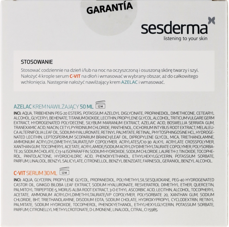 Набір - SesDerma Laboratories Azelac + C-Vit (cr/50ml + ser/30ml) — фото N2