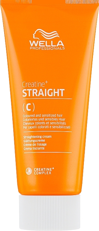 УЦІНКА Крем для випрямлення фарбованого та чутливого волосся - Wella Professionals Creatine+ Straight C * — фото N1