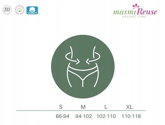 Менструальні трусики  "Silver Care. Modern" - Masmi Menstrual Panties — фото N2