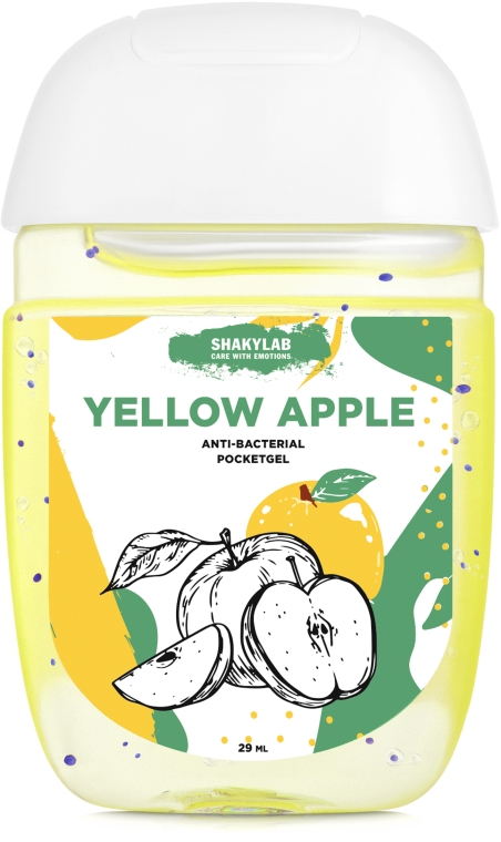 Антибактериальный гель для рук "Yellow apple" - SHAKYLAB Anti-Bacterial Pocket Gel