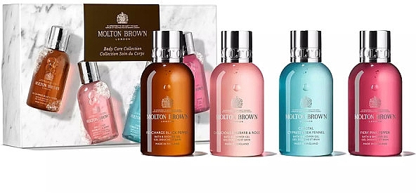 Набор - Molton Brown Woody & Floral Body Care Collection (sh gel/4x100ml) — фото N1