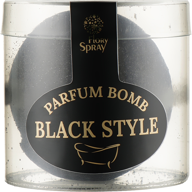 Парфумована бомбочка для ванни - Flory Spray Black Style Parfum Bomb — фото N1