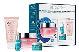 Духи, Парфюмерия, косметика Набор - Biotherm Aquasource Cica Routine Gift Set (cr/50ml+eye/cr/5ml+foam/50ml+ser/7ml)