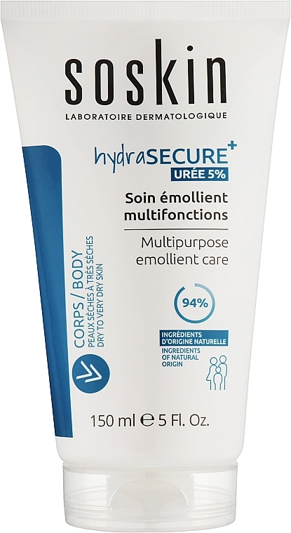 Пом'якшувальний крем для тіла - Soskin Hydrasecure Multipurpose Emollient Cream — фото N1