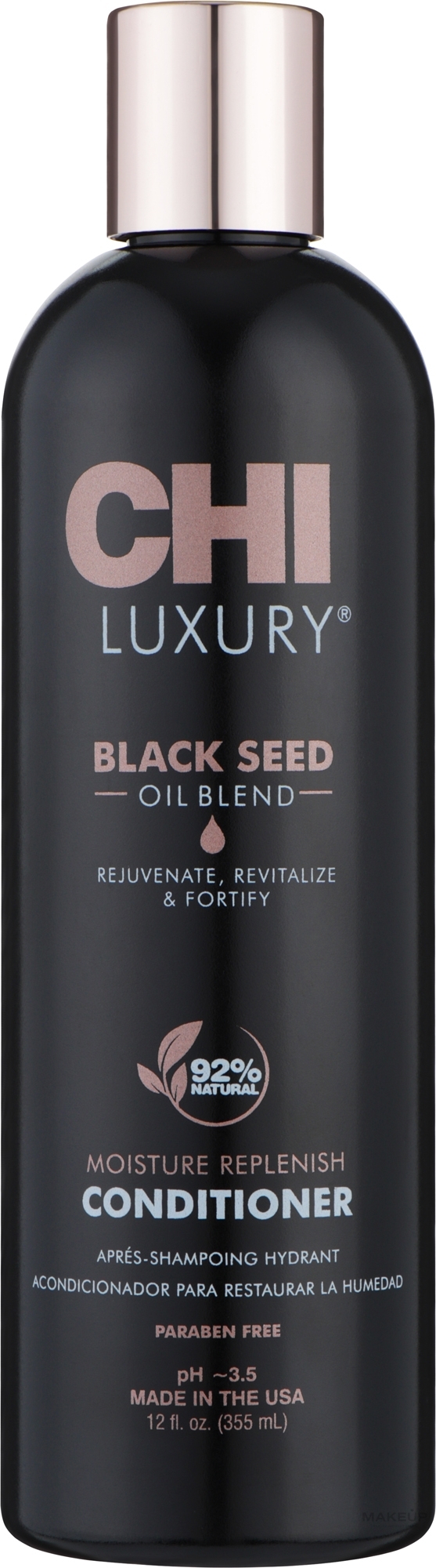 Увлажняющий кондиционер с маслом черного тмина - CHI Luxury Black Seed Oil Moisture Replenish Conditioner — фото 355ml