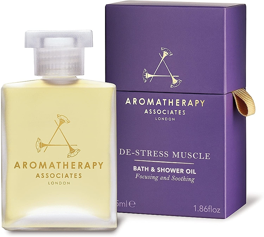 Олія для ванни й душу - Aromatherapy Associates De-Stress Muscle Bath & Shower Oil — фото N1