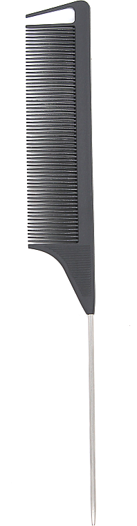 Гребінь для волосся із зубчиками, 22 см, чорний - Cosmo Shop — фото N1