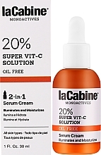 Крем-сироватка для освітлення та зволоження  шкіри обличчя - La Cabine 20% Super Vit-C 2 in 1 Serum Cream — фото N2