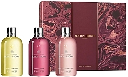 Парфумерія, косметика Molton Brown Floral & Spicy Body Care Gift Set - Набір (sh/gel/3x300ml)