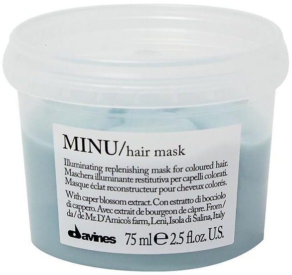 Восстанавливающая маска для окрашенных волос - Davines Essential Haircare Minu Hair Mask — фото N1