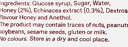 Льодяники від кашлю з медом та ехінацеєю - Korres Herb Balsam Pastilles With Honey & Echinacea — фото N2