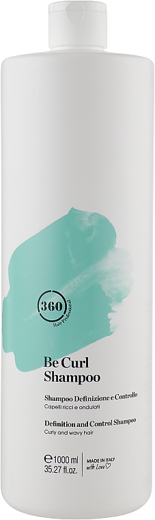 Дисциплінувальний шампунь для кучерявого й хвилястого волосся - 360 Be Curl Shampoo — фото N3