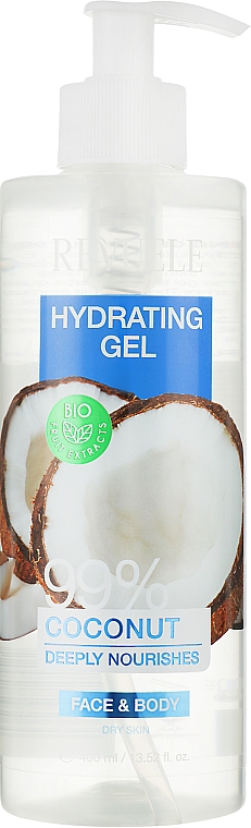 Увлажняющий гель для лица и тела "Кокос" - Revuele Moisturizing Gel 99% Coconut — фото N1