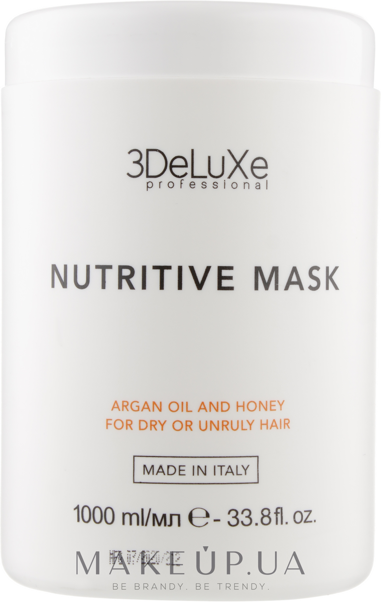 Маска для сухого й пошкодженого волосся - 3DeLuXe Nutritive Mask — фото 1000ml