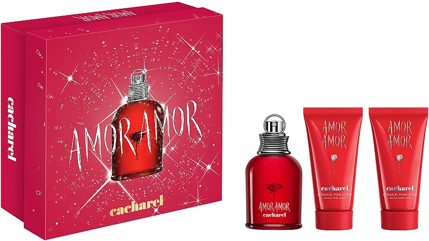 Cacharel Amor Amor - Набор (edt/50ml + b/lot/2x50ml) — фото N1