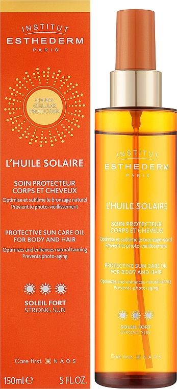 Сонцезахисна олія-спрей для тіла і волосся - Institut Esthederm Sun Care*** Oil Body And Hair Care — фото N2