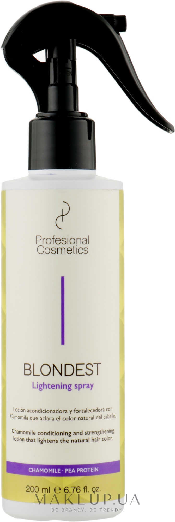 Спрей для освітлення волосся - Profesional Cosmetics Blondest Lightening Spray — фото 200ml