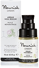 Аргановое масло для лица - Nourish London Argan Skin Rescue Face Oil — фото N2