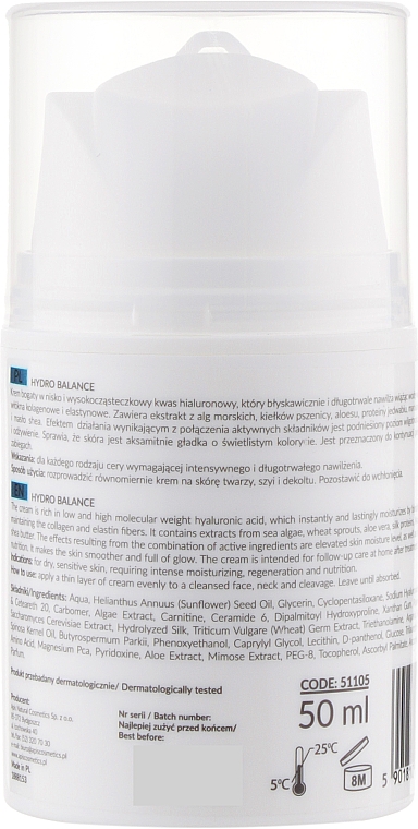 Крем зволожувальний - APIS Professional Home Terapis Hyaluronic Acid Intensive Moisturizing Cream — фото N2