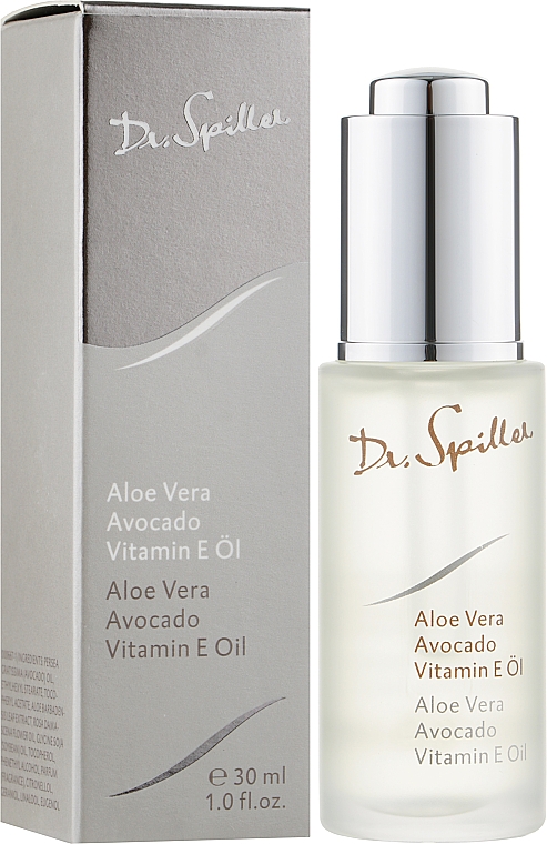 Масло для сухой и обезвоженной кожи - Dr. Spiller Aloe Vera Avocado Vitamin E Oil — фото N2