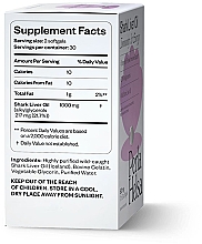 Акулячий жир з алкілгліцеролами, 60 капсул - Perla Helsa Shark Liver Oil Immunity & Energy Dietary Supplement — фото N2