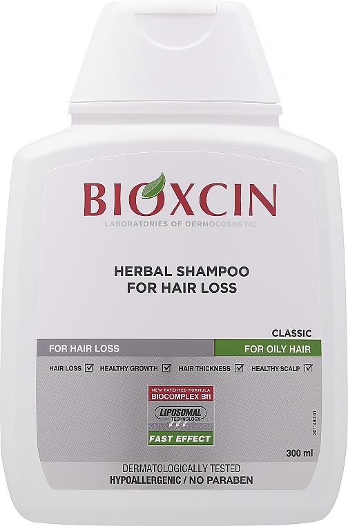 Шампунь против выпадения для жирных волос - Bioxcin Classic Shampoo  — фото N1