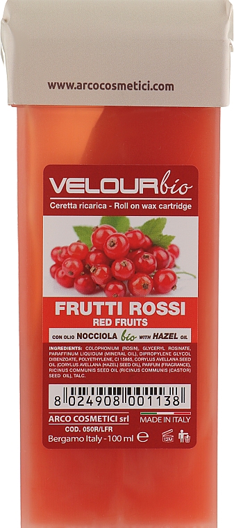 Воск в кассете "Лесные ягоды" - Arcocere Velour Bio — фото N1