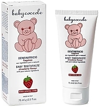 Зубна паста для дітей "Полуниця" - Babycoccole Baby Toothpastev Strawberry Flavour — фото N1