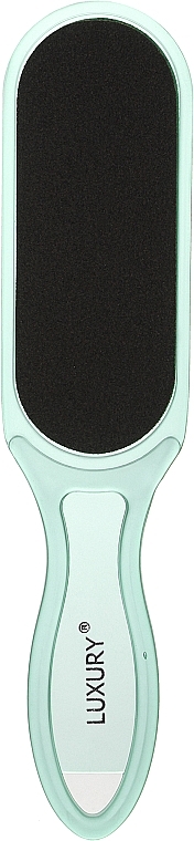Шлифовальная двусторонняя терка для педикюра, TN-01D, 100/180, зеленая - Beauty Luxury — фото N1