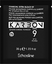 Знебарвлювальний вугільний порошок для освітлення до 9-ти тонів - Echosline 9 Charcoal Extra Bleach 9T — фото N1